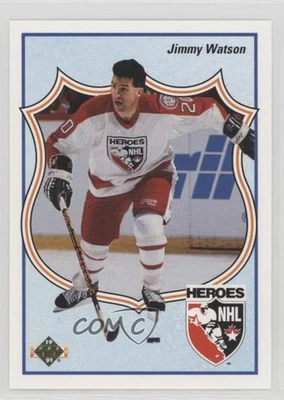 1990-91 Upper Deck Heroes of the NHL French Jimmy Watson #514 - Image 1 of 3