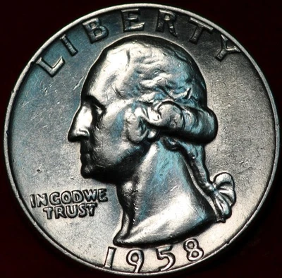 Uncirculated 1958-D Denver Mint Silver Washington Quarter - Image 1 of 2