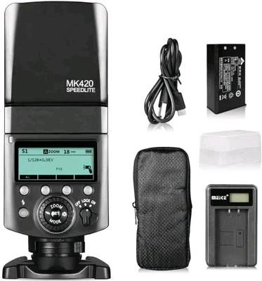 Meike MK420F TTL Camera Flash Speedlite With LCD Display For Fujifilm X Mount  - Image 1 of 4