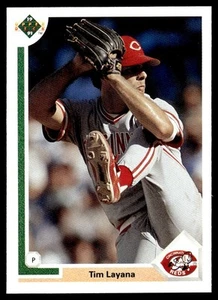 1991 Upper Deck Tim Layana Cincinnati Reds #396 - Picture 1 of 2