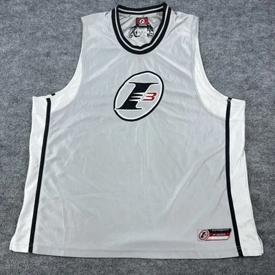 Camiseta deportiva de baloncesto vintage Allen Iverson Reebok I3 edición limitada 2XL plateada Foto 1 de 4