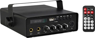 Mischpult Verstärker Mediaplayer 12V oder 230Vac mit und Hängehalterung - Bild 1 von 4