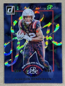 TREVEYON HENDERSON RC 2025 Donruss Rated Rookies Retro #20 New England Patriots - Picture 1 of 2