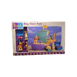 Vintage Disney Mattel 1999 Winnie the Pooh Ahoy There Pirate Ship Set Toy RARE  - Picture 1 of 6