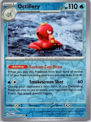 Octillery Reverse Holo Common SV04: Paradox Rift 034/182 NM - Image 1 of 2