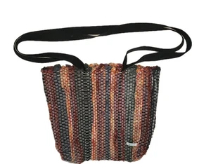 Ability Weavers Handwoven Tote Bag – Multicolor Rag Rug Style Shoulder Bag  - Picture 1 of 9