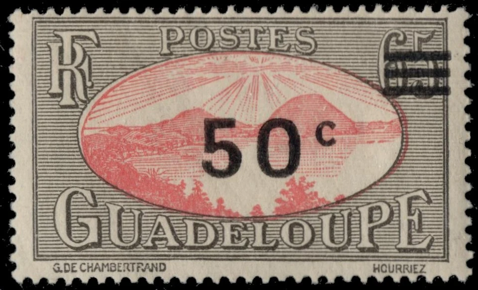GUADELOUPE 161 - Siants Roadstead "1943 Provisional" (pc21835) - Image 1 of 1