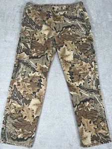 Pantalones Ranger De Colección Para Hombres XL Marrón Camuflaje Realtree Advantage Sarga Carga Caza - Imagen 1 de 13