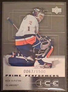 Rick DiPietro #94 Rookie Card 2000-01 Upper Deck Ice 0067/1500 Hockey Card - Picture 1 of 2