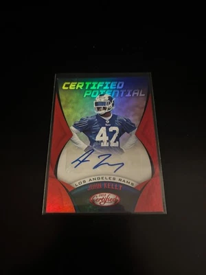 John Kelly 2018 Panini Certified Potential Red Auto /75 RC Rams CPS-JK - Image 1 of 2