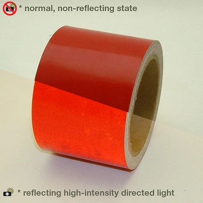 JVCC Engineering Grade Reflective Tape (REF-7): 3 in. x 30 ft. (Red) - Image 1 of 3