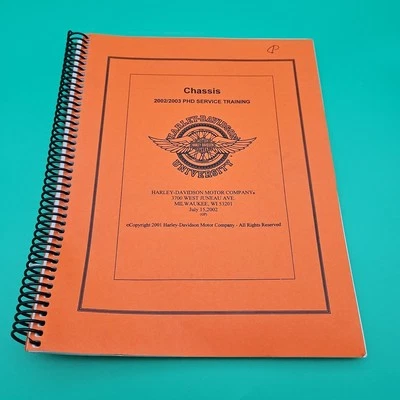 Harley Davidson 2002/2003 PhD Service Training Manual Chasis Libro De Colección  Foto 1 de 4