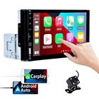 Single Din 7 Touch Screen Car Stereo For  Auto Radio BT Apple CarPlay Android