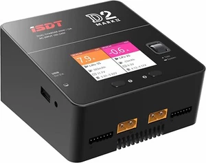 Cargador de equilibrio de batería ISDT D2 MK II LiPo 200W CA salida de doble canal - Imagen 1 de 8