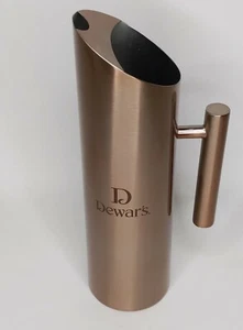 Dewar's Whiskey Stainless Steel 12" Pitcher Distillery Rose Gold Serveware - Picture 1 of 7