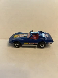 1979 Matchbox Superfast Chevrolet Corvette Lesney England Blue T-top 40 - Picture 1 of 3