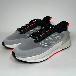 adidas Avryn Men's Trainer Sneaker (HP5969) Core Black / Solar Red NEW - Picture 1 of 9