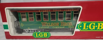 LGB 3180-DG VINTAGE WILSON BROS CIRCUS #361 PASSENGER CAR NEW - Image 1 of 4