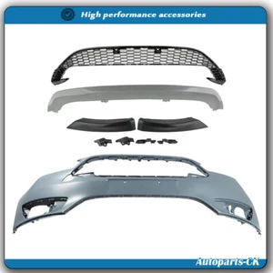Parachoques delantero para Ford Focus 2015 2016 parrilla inferior labios de malla de plástico negro NUEVO - Imagen 1 de 13