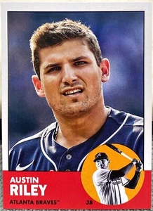 2022 Topps Archives Austin Riley '63 Topps Design #40 Braves Baseball Card  - Picture 1 of 2