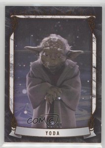 2015 Topps Star Wars Masterwork Defining Moments Canvas /99 Yoda #DM-6 1b8