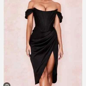 NEW, House of CB Loretta Off the Shoulder Satin Corset Dress S #MD121 - Picture 1 of 7