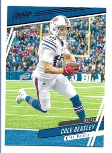 Panini Prestige Xtra Points Blue Cole Beasley #22 Buffalo Bills 2020 - Imagen 1 de 2