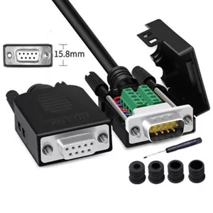 2Pcs D SUB9Pin RS232Connector RS232Male Female Connector DB9 COM RS232Connectors - Picture 1 of 33