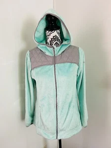 FREE COUNTRY Girls Mint Grey Butterpile Overlay Quilted Sherpa Jacket XL (14-16) - Picture 1 of 11