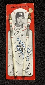 Mickey Mantle SIGNED AUTOGRAPHED Pencil Set 1959 World Pencils JSA LOA - Picture 1 of 4