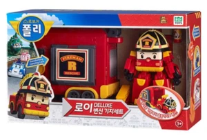 Robocar Poli ROY Deluxe Transformador Estuche Set Figura de Acción Brave Rescue - Imagen 1 de 11