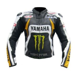 Yamaha Motorbike Racing Leather Jacket Motorcycle Mens Biker Leather Jacket