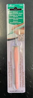 Gancho de ganchillo de acero Clover Amour tamaño 4/1,25 mm 1222 Foto 1 de 2