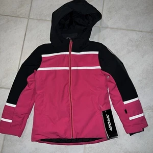 Spyder Mila Jacket Pink/black Girls Sz 12 Brand New $200 - Picture 1 of 13