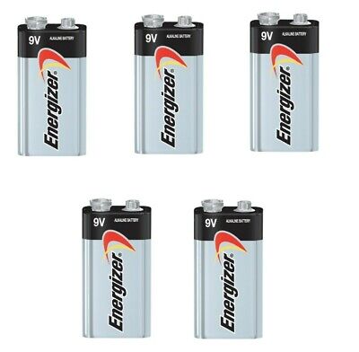 Energizer Max 9V 9 Volt 522 Alkaline Batteries Bulk 5 Pk (new)EXP.12/2026 • 12.99$