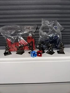 Monopoly Spiderman 6 piece Replacement Mover Tokens, Dice, House/hotel 2006 - Picture 1 of 6