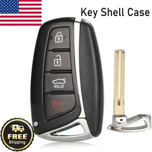 Smart Remote Key Shell Case Fob 4 Buttons for 2016 Hyundai Equus Azera Genesis - Picture 1 of 1