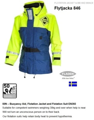 Schwimmanzugsjacke FLADEN 846BG, Flotation  Gr.XXS - Ideal für Kinder, Frauen... - Bild 1 von 2