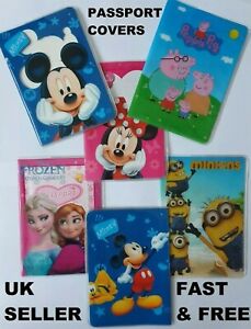 Disney Mickey, Minnie Mouse, Peppa Pig, Frozen & MORE Passport Holder Cover UK