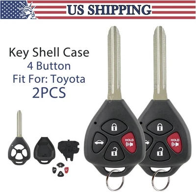 2 para Toyota Camry Scion xB 2007 2008 2009 2010 2011 llavero carcasa remota Foto 1 de 4