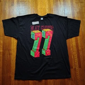 Play Cloths Block 77 T-Shirt Herren Gr. XXL Schwarz Streetwear Neu mit Etikett - Bild 1 von 5