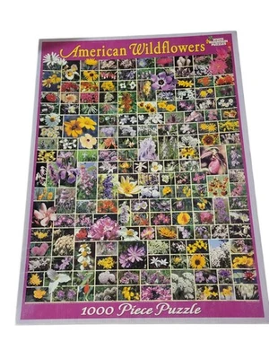 White Mountain American Wildflowers  Jigsaw Puzzle  24”x30” EUC #235 - Image 1 of 4