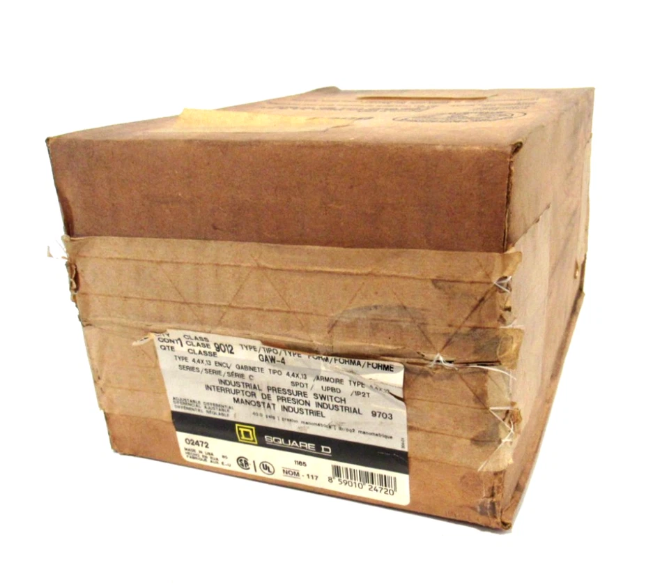 Square D 9012GA Single-Stage Diaphragm-Actuated Pressure Switch