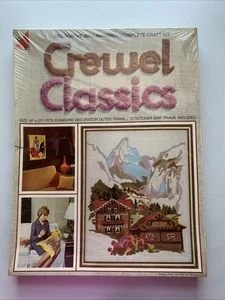 "Kit de costura de hilo Crewel General Crafts 1007 chalets Mountain Home 16"" X 20""" - Imagen 1 de 19