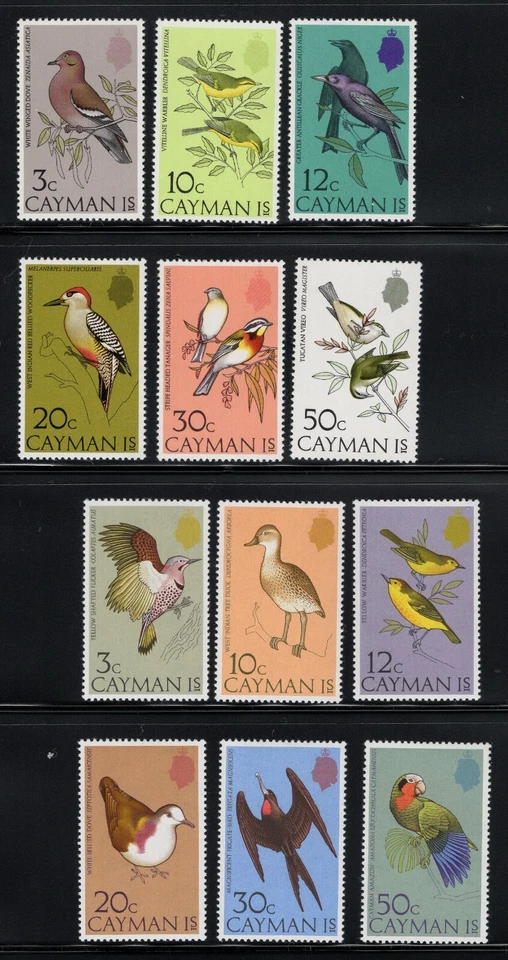 Cayman Islands 1974-75 Birds (12v) MNH - Image 1 of 1