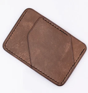 Leder ID Kartenetui Portemonnaie Geldbörse wallet Kartenhalter Super Slim Etui - Picture 1 of 6