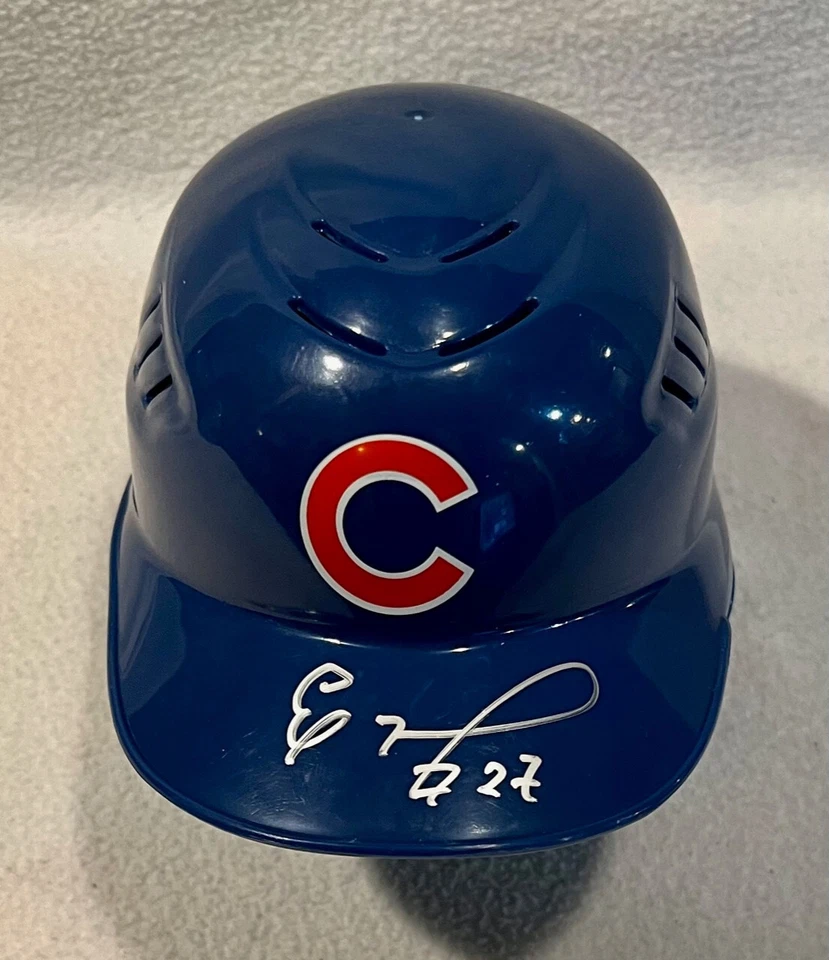 Minicasco autógrafo firmado por ELOY JIMENEZ CHICAGO CUBS Chicago White Sox Foto 1 de 2