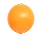 Pastel Orange Orbz Balloon 10" Sphere Macaroon Orange Orb Foil Globe Balloon