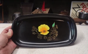 Vintage McM Serving Tray Couroc California Poppy Monterey - Picture 1 of 6