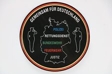 5 x Aufkleber rund ca. 7x7cm. Polizei Feuerwehr Justiz Bundeswehr Rettungsdienst